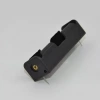 18650-1 battery box, black plastic shell, single row 3.7V dry battery installation, rubber box battery seat details Picture